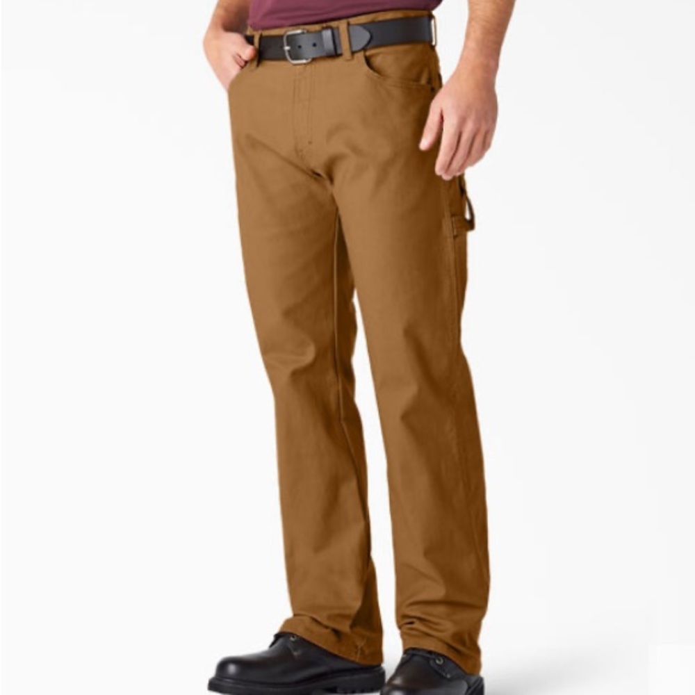 NEW DICKIES Relaxed Fit Straight Leg Heavyweight Duck Carpenter Pants SZ:44x32